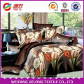 2016 hot sale high quality microfiber In stock 3D beatiful disign 100% polyester bedding sets for Russia and CIS